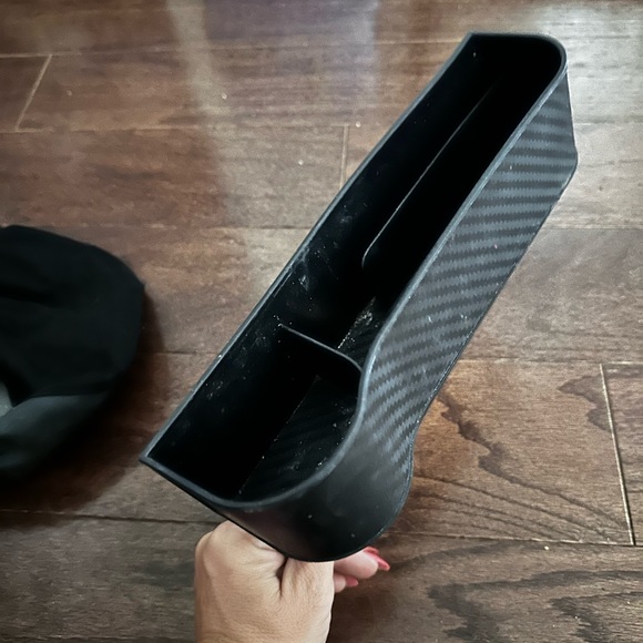 Car Seat Organizer with Car Cup Holder, Car Seat Gap Filler Storage caddy (set) - Picture 3 of 5